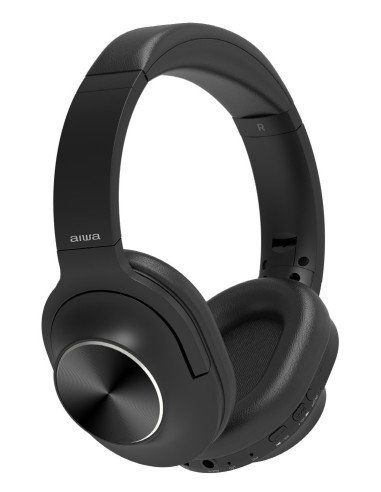 Aiwa HST-220BT auricular y casco Auriculares Inalámbrico y alámbrico Diadema Llamadas Música USB Tipo C Bluetooth Negro
