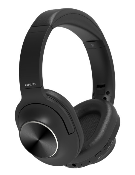 Aiwa HST-220BT auricular y casco Auriculares Inalámbrico y alámbrico Diadema Llamadas Música USB Tipo C Bluetooth Negro