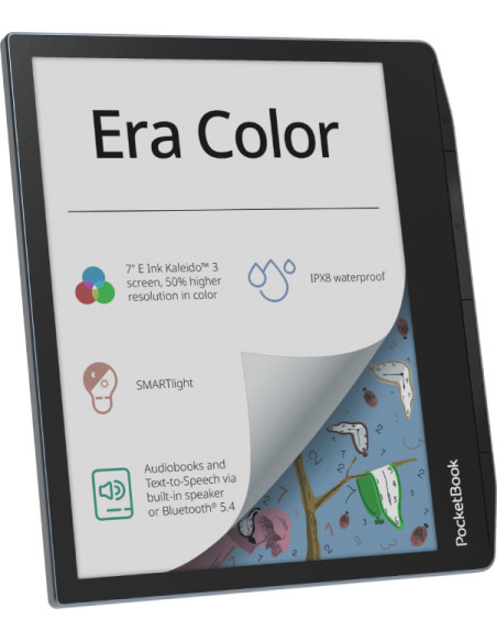 PocketBook Era Color lectore de e-book Pantalla táctil 32 GB Wifi Negro, Azul claro