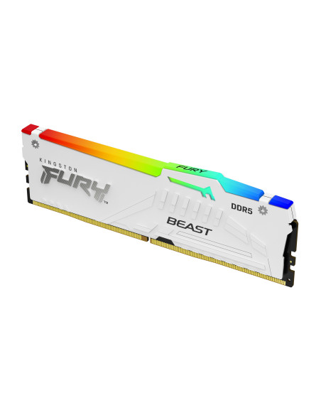Kingston Technology FURY Beast 64GB 6000MT s DDR5 CL30 DIMM (Kit de 2) White RGB EXPO