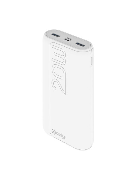 Celly PBPD20000EVOWH batería externa 20000 mAh Blanco