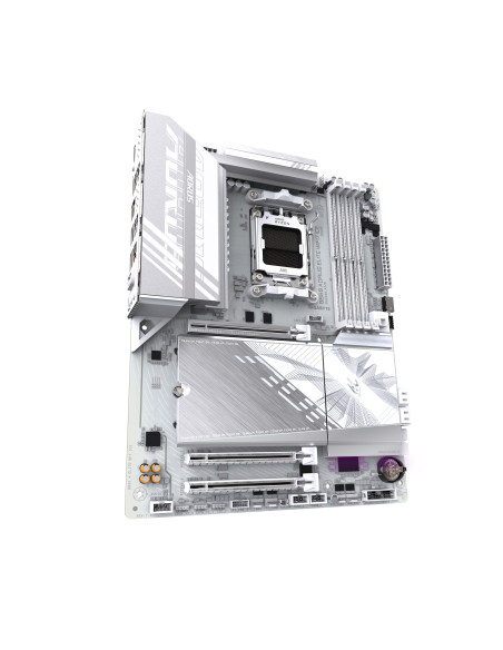 GIGABYTE B850 AORUS ELITE WIFI7 ICE Placa Base - Procesadores AMD Ryzen Serie 9000, VRM digital de 14+2+2 fases, hasta 8200MHz