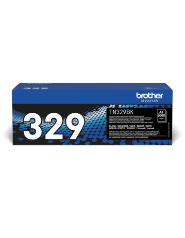 Brother TN-329BK cartucho de tóner 1 pieza(s) Original Negro