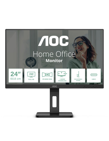 AOC 24P3CV pantalla para PC 60,5 cm (23.8") 1920 x 1080 Pixeles Full HD LED Negro