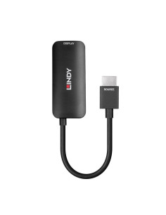 Lindy 38329 adaptador de cable de vídeo 0,157 m HDMI tipo A (Estándar) DisplayPort Negro 2