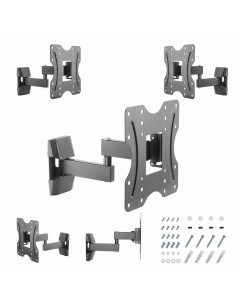 Gembird WM-42ST-01 soporte para TV 106,7 cm (42") Negro