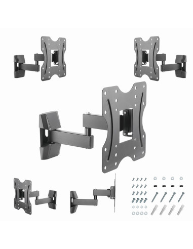 Gembird WM-42ST-01 soporte para TV 106,7 cm (42") Negro