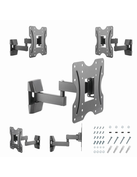 Gembird WM-42ST-01 soporte para TV 106,7 cm (42") Negro