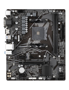GIGABYTE Placa base A520M S2H - Soporta CPUs AMD Ryzen serie 5000 AM4, VRM digital puro de 4+3 fases, hasta 5100MHz DDR4 (OC), 2