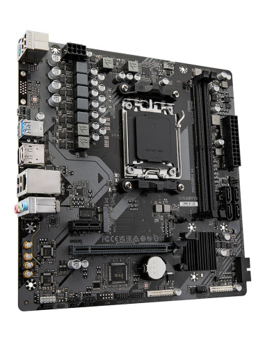 GIGABYTE A620M H Placa base - Soporta CPUs AMD Ryzen 8000, VRM digital de 5+2+2 fases, hasta 7200MHz DDR5 (OC), 1xPCIe 4.0 M.2,