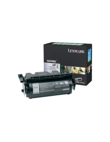 Lexmark 12A7460 cartucho de tóner 1 pieza(s) Original Negro