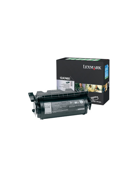 Lexmark 12A7460 cartucho de tóner 1 pieza(s) Original Negro