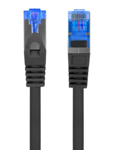 Lanberg PCF6A-10CC cable de red Negro 0,5 m Cat6a S FTP (S-STP) 2