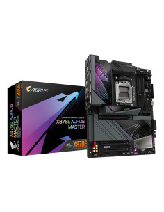 GIGABYTE X870E AORUS MASTER Placa Base - Compatible con CPUs AMD Ryzen 9000, 16+2+2 fases VRM digitales, hasta 8600MHz DDR5