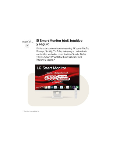 LG 27U731SA-W pantalla para PC 68,6 cm (27") 3840 x 2160 Pixeles 4K Ultra HD LCD Blanco