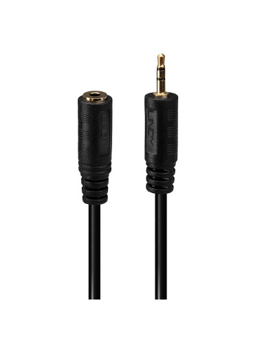 Lindy 35698 cable de audio 0,2 m 2,5mm 3,5mm Negro