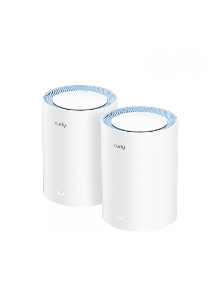 Cudy M1200 2-PACK sistema Wi-Fi Mesh (Wi-Fi en malla) Doble banda (2,4 GHz   5 GHz) Wi-Fi 5 (802.11ac) Blanco 1 Interno