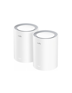 Cudy M3000 2-PACK sistema Wi-Fi Mesh (Wi-Fi en malla) Doble banda (2,4 GHz   5 GHz) Wi-Fi 6 (802.11ax) Gris, Blanco 1 Interno