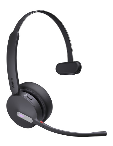 Yealink WH64 Mono Teams Auriculares Inalámbrico Diadema Oficina Centro de llamadas USB Tipo C Bluetooth Negro