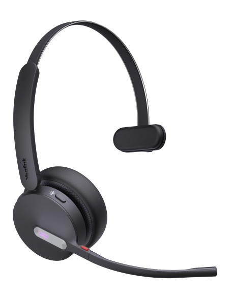 Yealink WH64 Mono Teams Auriculares Inalámbrico Diadema Oficina Centro de llamadas USB Tipo C Bluetooth Negro