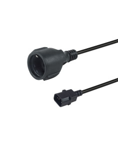 Equip 112106 cable de transmisión Negro 0,25 m IEC C14 CEE7 3