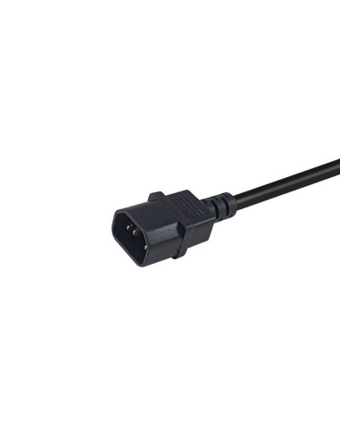 Equip 112106 cable de transmisión Negro 0,25 m IEC C14 CEE7 3