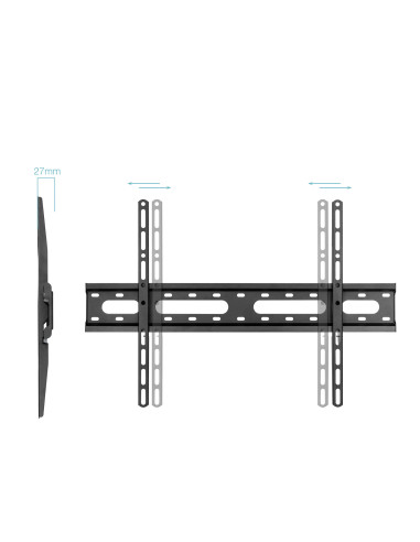 TooQ Soporte Fijo de pared para pantallas 37"- 80", Negro