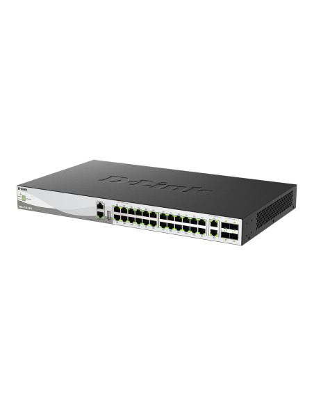 D-Link DMS-3130-30TS E switch Gestionado L3 10G Ethernet (100 1000 10000) Montaje en pared escritorio Negro