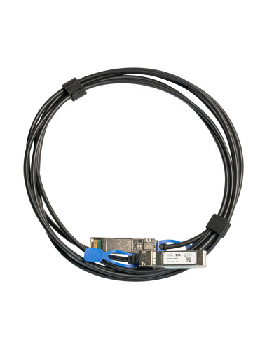 Mikrotik XS+DA0001 Cable de fibra óptica e InfiniBand 1 m SFP SFP+ SFP28 Negro