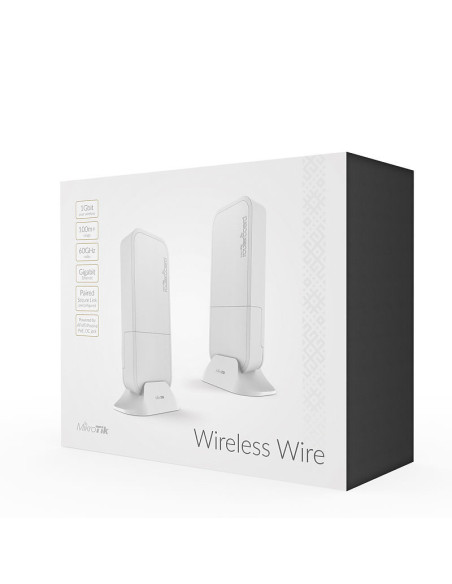 Mikrotik RBWAPG-60ADKIT punto de acceso inalámbrico 1000 Mbit s Blanco Energía sobre Ethernet (PoE)