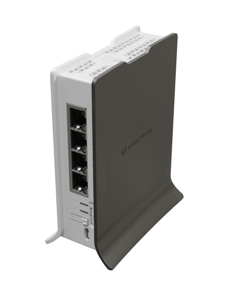 Mikrotik hAP ax lite LTE6 router inalámbrico Gigabit Ethernet Banda única (2,4 GHz) Gris, Blanco