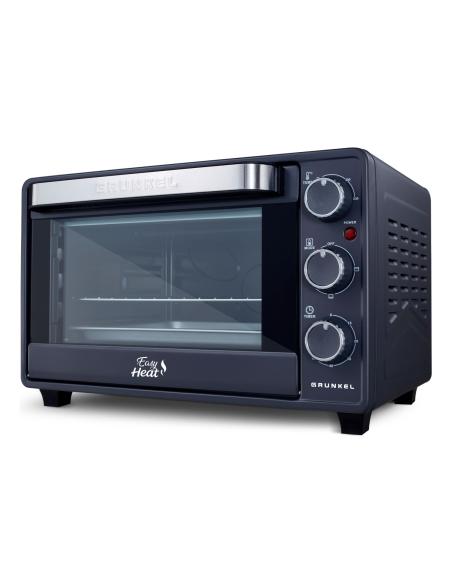 Grunkel HR-23EASY horno 23 L 1600 W Negro, Acero inoxidable