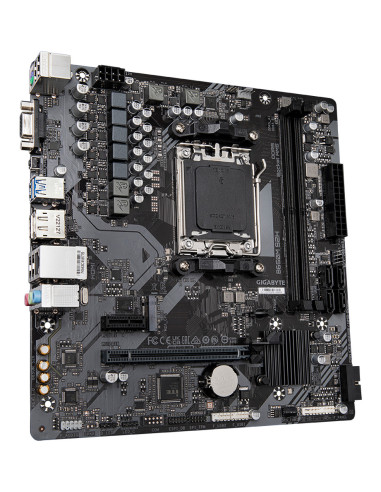 GIGABYTE B650M S2H Placa base - AMD Ryzen serie 9000, VRM de 5+2+2 fases, hasta 6400 MHz DDR5 (OC), 1xPCIe 4.0 M.2, LAN GbE,
