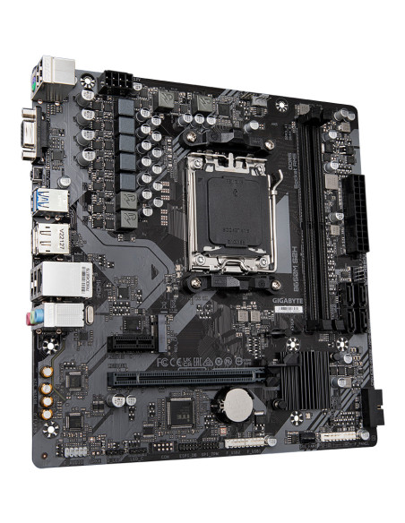 GIGABYTE B650M S2H Placa base - AMD Ryzen serie 9000, VRM de 5+2+2 fases, hasta 6400 MHz DDR5 (OC), 1xPCIe 4.0 M.2, LAN GbE,
