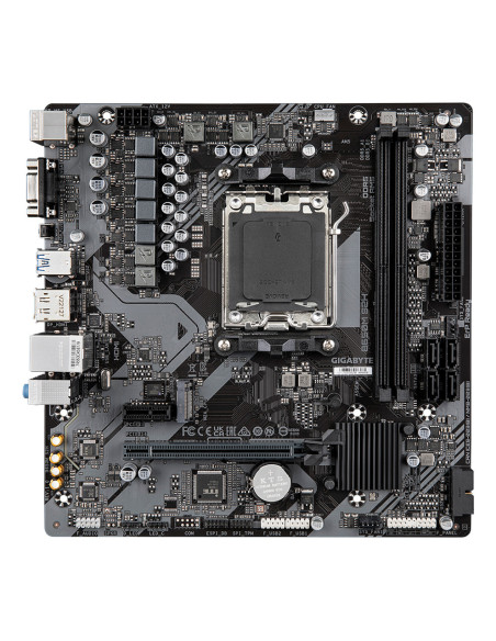 GIGABYTE B650M S2H Placa base - AMD Ryzen serie 9000, VRM de 5+2+2 fases, hasta 6400 MHz DDR5 (OC), 1xPCIe 4.0 M.2, LAN GbE,