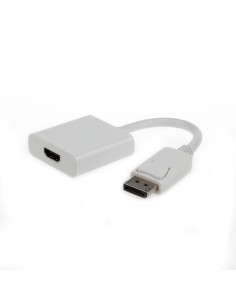 Gembird A-DPM-HDMIF-002-W adaptador de cable de vídeo 0,1 m DisplayPort HDMI tipo A (Estándar) Blanco