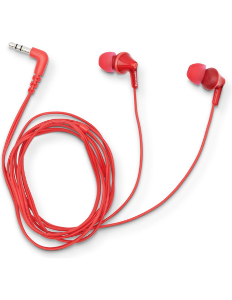 Panasonic RP-HJE125E-R auricular y casco Auriculares Alámbrico Dentro de oído Música Rojo