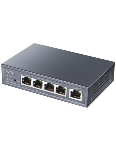 Cudy Gigabit Multi-WAN VPN router Ethernet rápido, Gigabit Ethernet Gris