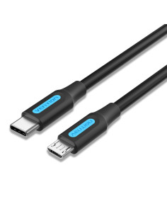 Vention Cable USB 2.0 Tipo-C COVBH  USB Tipo-C Macho - MicroUSB Macho  2m  Negro