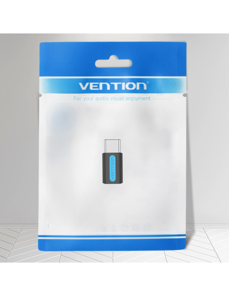 Vention Adaptador USB CDXB0  USB Tipo-C Macho - MicroUSB Hembra