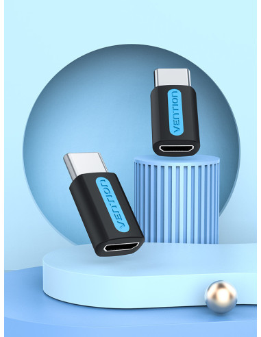 Vention Adaptador USB CDXB0  USB Tipo-C Macho - MicroUSB Hembra