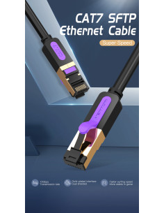 Vention Cable de Red RJ45 SFTP ICDBF Cat7  1m  Negro 2