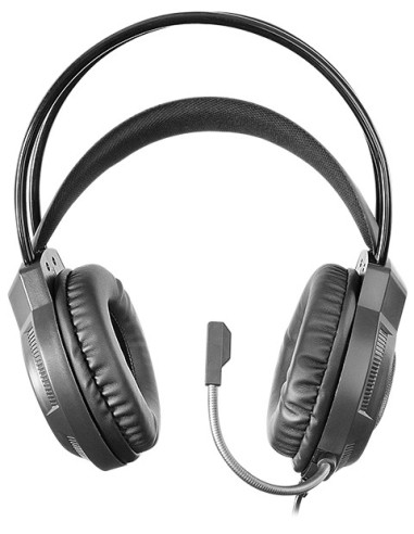 Mars Gaming MH124, Auriculares Gaming FRGB Rainbow, Diseño Ergonómico, Micrófono Flexible, Control de Volumen, Cascos Gaming,