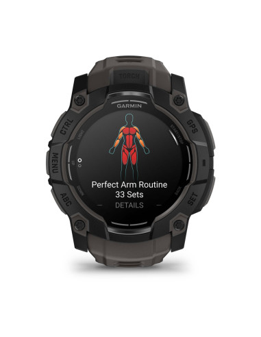 Garmin Instinct 3 AMOLED 3,3 cm (1.3") 50 mm Digital 416 x 416 Pixeles Pantalla táctil Negro GPS (satélite)