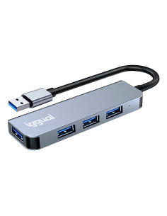 iggual Hub USB-A 3.0 x 4 puertos USB-A 3.0