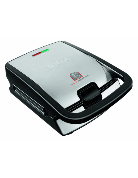 Tefal Snack Collection SW852D sandwichera 700 W Negro, Acero inoxidable