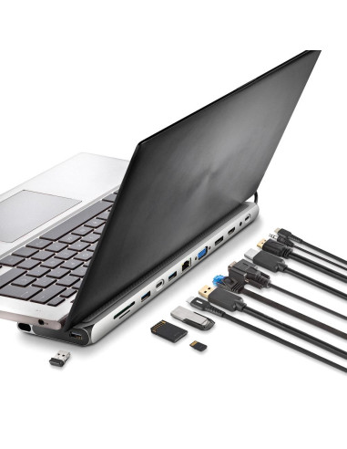 NGS WONDERDOCK 12 PRO USB Tipo C Plata