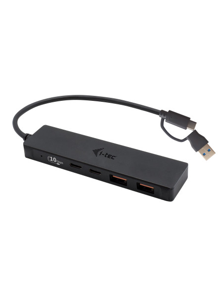 i-tec Metal USB-A USB-C HUB 2x USB 3.0 + 2x USB-C (10 Gbps)