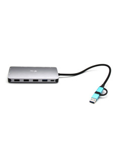i-tec USB 3.0 USB-C Thunderbolt 3x Display Metal Nano Dock with LAN + Power Delivery 100 W 2