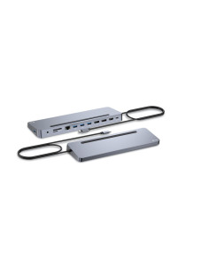 i-tec USB-C Metal Ergonomic 3x 4K Display Docking Station with Power Delivery 100 W + Universal Charger 100 W 2